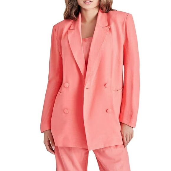NWTs Steve Madden Linen Blend Blazer Size Small - Picture 1 of 11